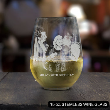 Custom Mom Portrait Glasses